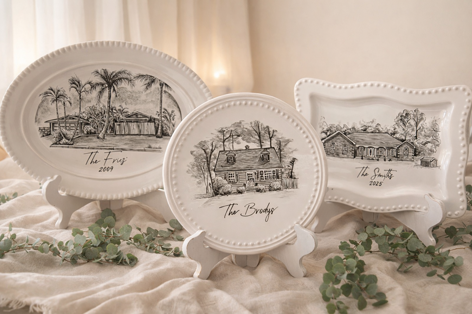 Hand-Painted Home Platters